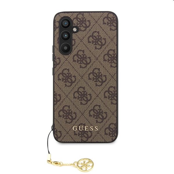 Guess 4G Charms tok Samsung Galaxy A54 5G számára, barna