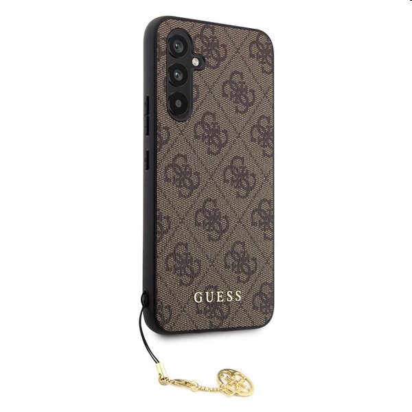 Guess 4G Charms tok Samsung Galaxy A54 5G számára, barna