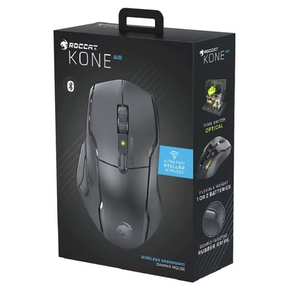 ROCCAT Kone Air vezeték nélküli gamer egér, fekete ROCCAT Kone Air vezeték nélküli gamer egér, fekete