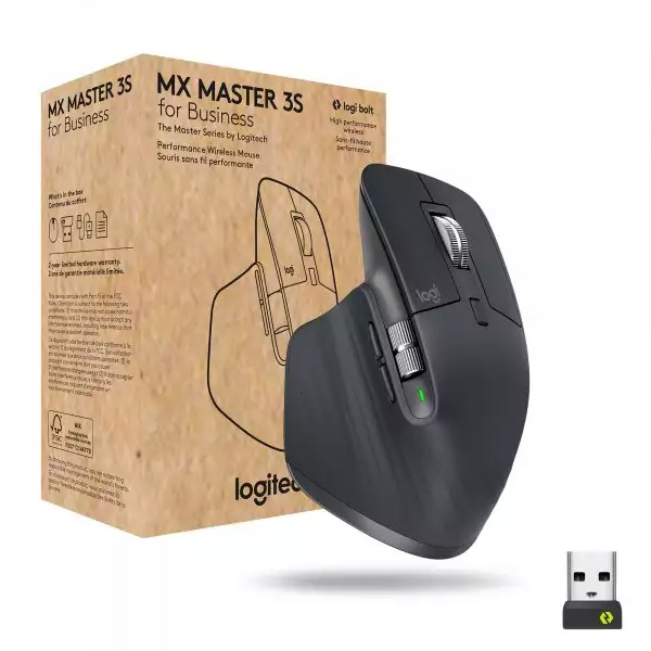 Logitech MX Master 3S for Business vezeték nélküli egér, grafit