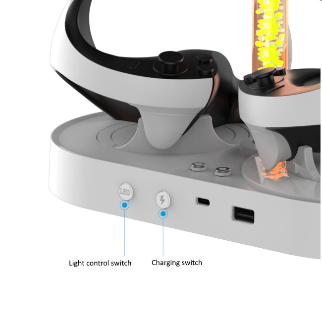 iPega PlayStation 5 VR2 többfunkciós töltőállvány iPega PlayStation 5 VR2 többfunkciós töltőállvány