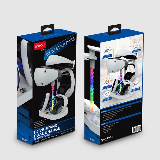 iPega PlayStation 5 VR2 többfunkciós töltőállvány iPega PlayStation 5 VR2 többfunkciós töltőállvány