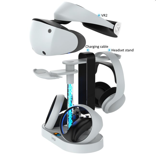 iPega PlayStation 5 VR2 többfunkciós töltőállvány
