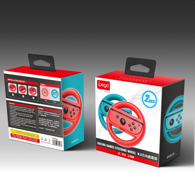 iPega kormány Nintendo Joy-Con vezérlő számára, blue/red (2db)