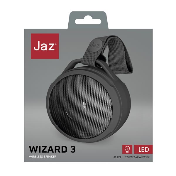 Jaz Wizard 3 vezeték nélküli hangszóró, fekete