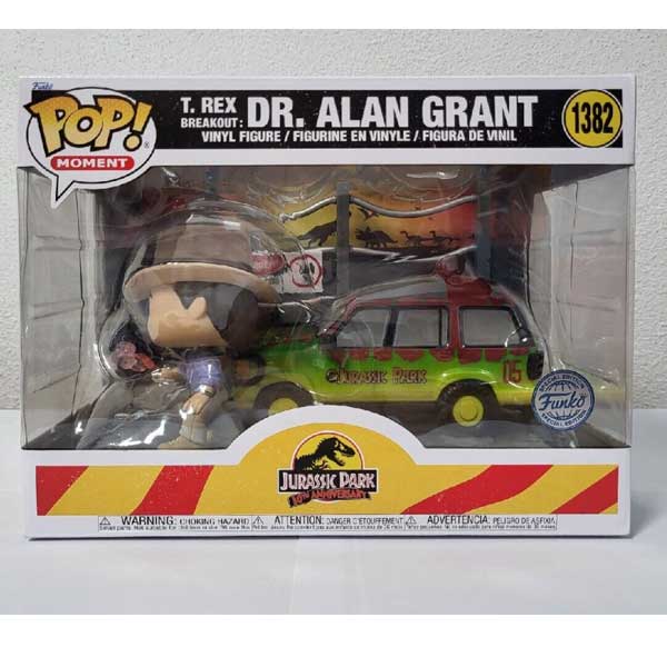 POP! Moments: T Rex Breakout: Doctor Alan Grant (Jurassic Park) Special Kiadás figura