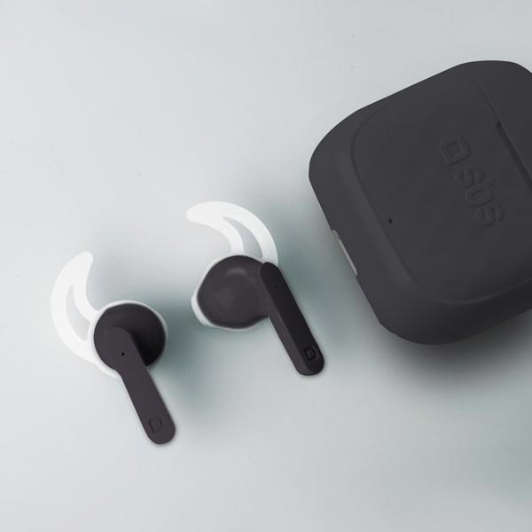 SBS TWS Air Free vezeték nélküli fülhallgató 250 mAh töltőtokkal, fekete