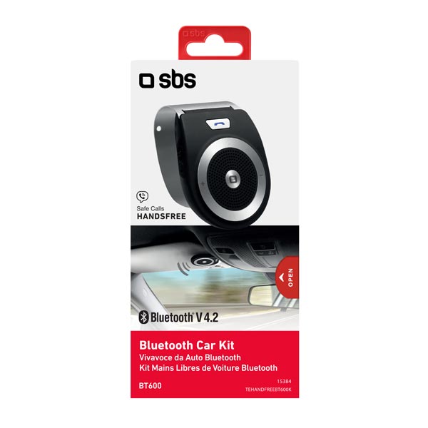 SBS Bluetooth handsfree BT600 v3.0 Multipoint, fekete