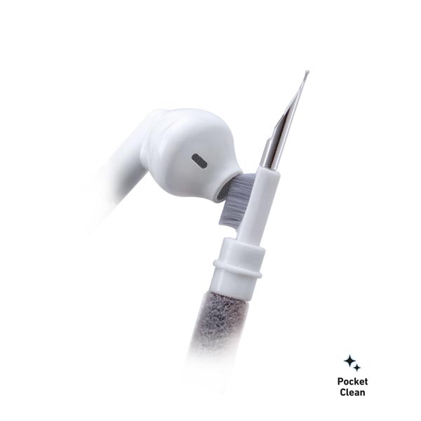 SBS tisztítókészlet fülhallgatóhoz 3in1, fehér