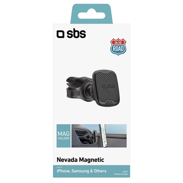 SBS Autós tartó Nevada Magnetic, szellőzőrostélyra, fekete