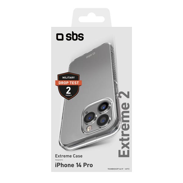 SBS Extreme X2 tok iPhone 14 Pro számára, átlátszó