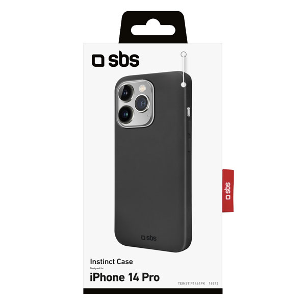SBS Instinct tok Apple iPhone 14 Pro számára, fekete