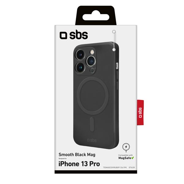 SBS Smooth Mag tok MagSafe kompatibilis iPhone 13 Pro számára, fekete