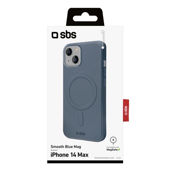 SBS Smooth Mag tok MagSafe kompatibilis iPhone 14 Plus számára, kék