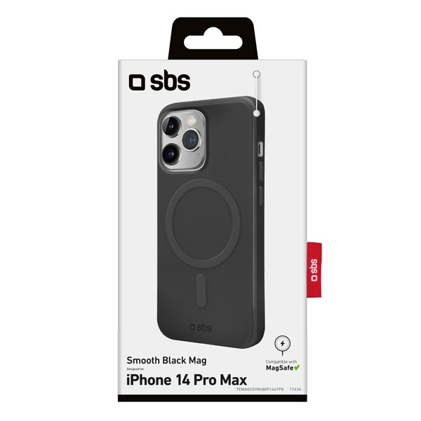 SBS Smooth Mag tok MagSafe kompatibilis iPhone 14 Pro Max számára, fekete
