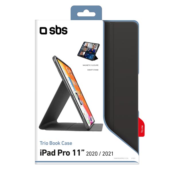 SBS Trio Book Pro tok iPad Pro 11'' 2021/2020, fekete SBS Trio Book Pro tok iPad Pro 11'' 2021/2020, fekete