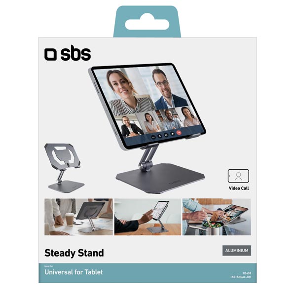 SBS univerzális asztali állvány tablet számára, fekete SBS univerzális asztali állvány tablet számára, fekete