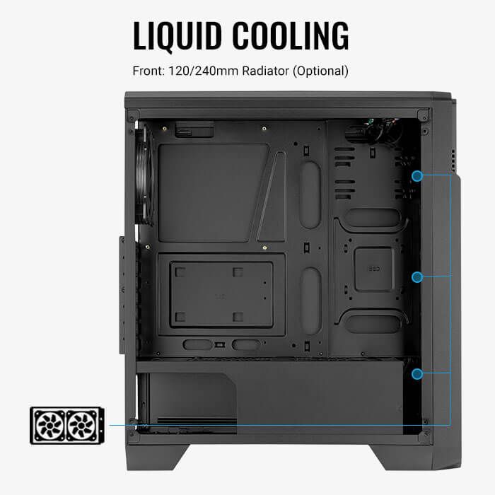 AeroCool case ML G Ore Saturn FRGB, Mid Tower, ATX AeroCool case ML G Ore Saturn FRGB, Mid Tower, ATX
