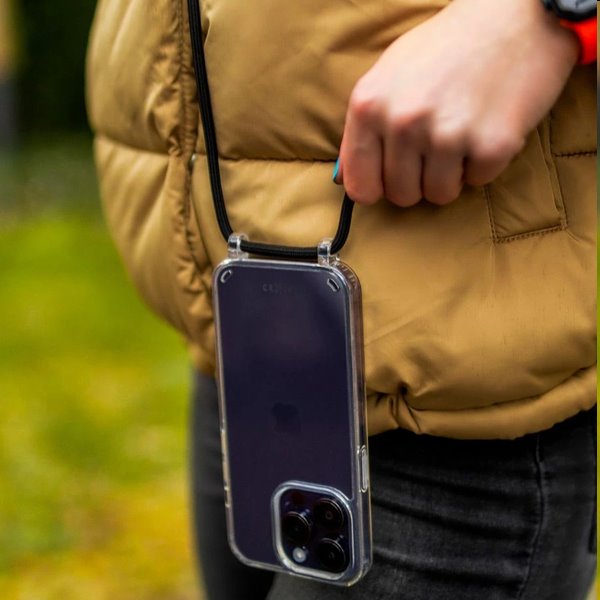 FIXED Pure Neck case tok with lanyard Samsung Galaxy S23 számára, Fekete FIXED Pure Neck case tok with lanyard Samsung Galaxy S23 számára, Fekete