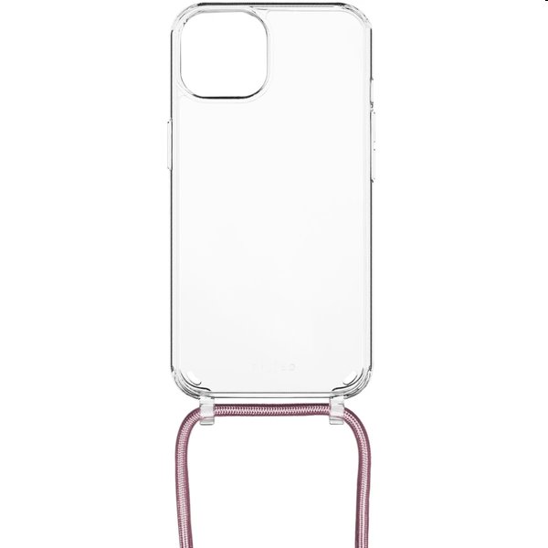 FIXED Pure Neck nyakbaakasztós madzaggal Apple iPhone 7/8/SE (2020/2022) számára, rózsaszín FIXED Pure Neck nyakbaakasztós madzaggal Apple iPhone 7/8/SE (2020/2022) számára, rózsaszín