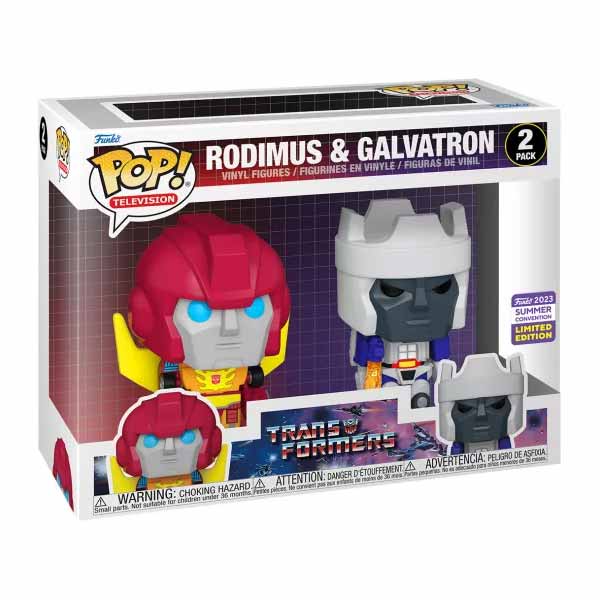 POP! 2 Pack Rodimus & Galvatron (Transformers) 2023 Summer Convention Limitált Kiadás figura