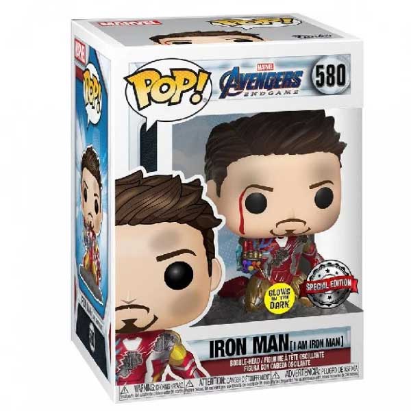 POP! Avengers Endgame: Iron Man (I Am Iron Man) Special Kiadás (Glows in the Dark)