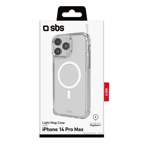 SBS tok Light Mag MagSafe kompatibilis iPhone 14 Pro Max számára, áttetsző