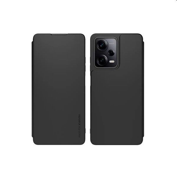 Made for Xiaomi Book tok Xiaomi Redmi Note 12 5G számára, fekete Made for Xiaomi Book tok Xiaomi Redmi Note 12 5G számára, fekete
