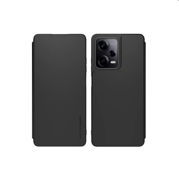 Made for Xiaomi Book tok Xiaomi Redmi Note 12 5G számára, fekete Made for Xiaomi Book tok Xiaomi Redmi Note 12 5G számára, fekete