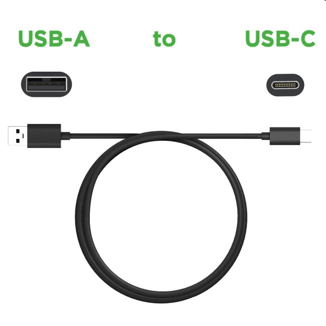 Motorola adatkábel USB-A - USB-C (3A, 2m), fekete