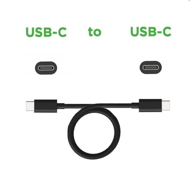 Motorola adatkábel USB-C - USB-C (6.5A, 1m), fekete