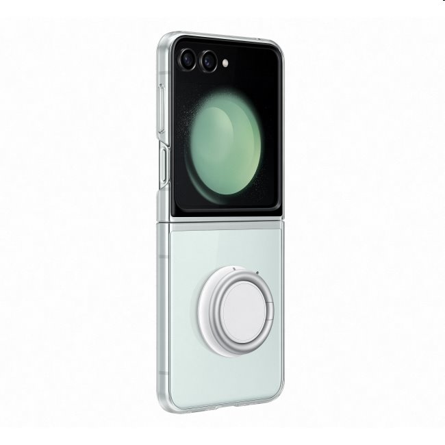 Clear Gadget tok Samsung Galaxy Z Flip5 számára, transparent (levehető fogantyúval)