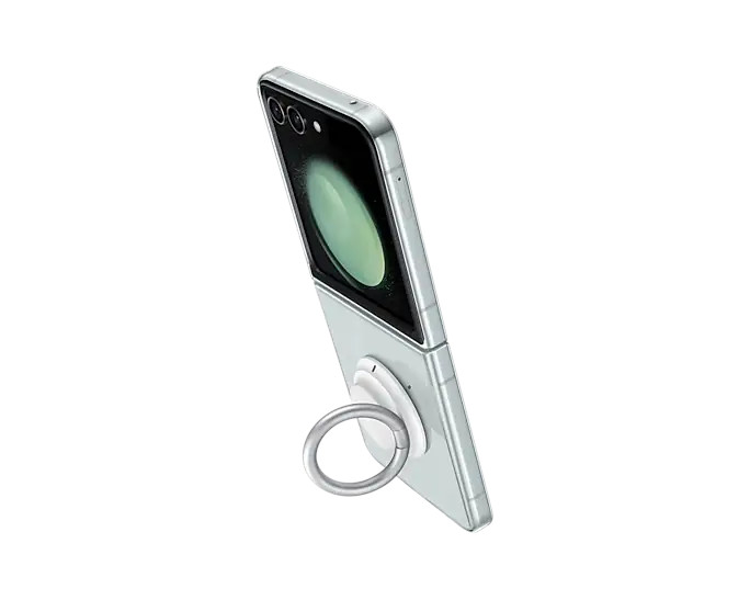 Clear Gadget tok Samsung Galaxy Z Flip5 számára, transparent (levehető fogantyúval) Clear Gadget tok Samsung Galaxy Z Flip5 számára, transparent (levehető fogantyúval)