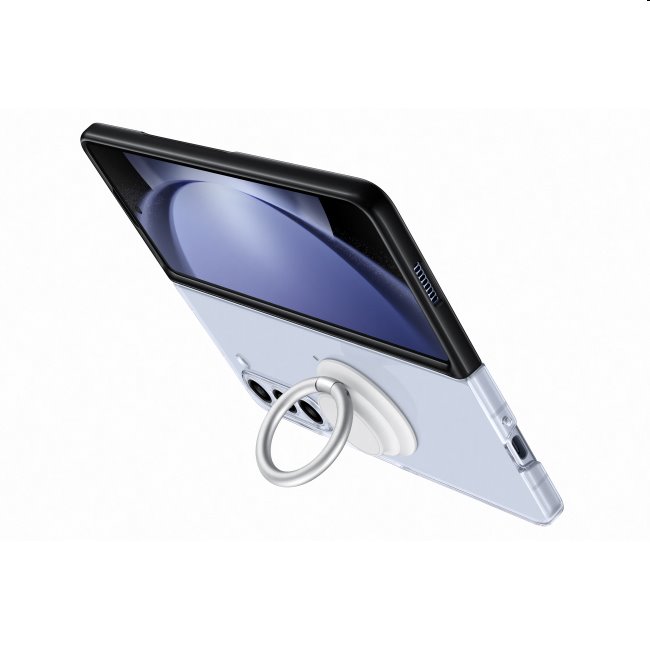 Clear Gadget tok Samsung Galaxy Z Fold5 számára, transparent (levehető fogantyúval)