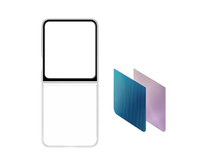 FlipSuit Cover tok Samsung Galaxy Z Flip5 számára, transparent