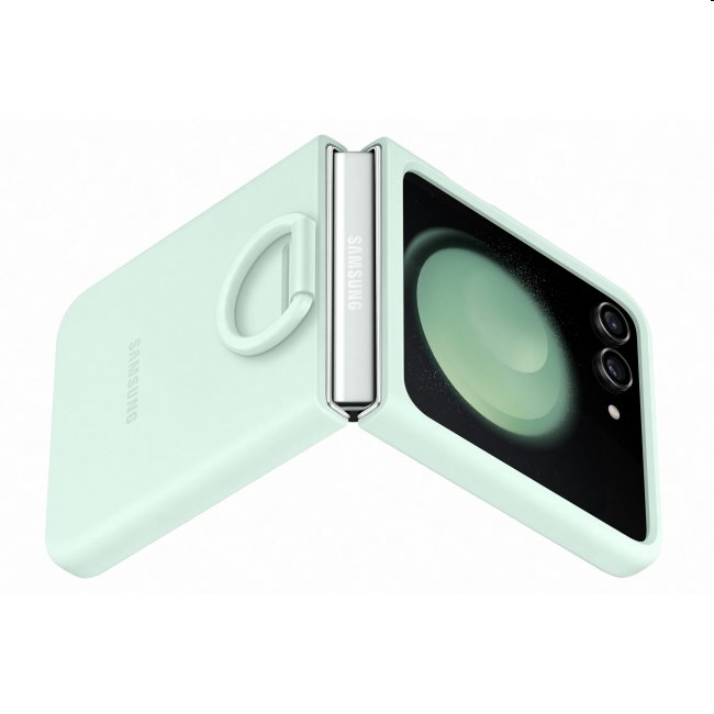 Silicone Cover tok ujjtartóval Samsung Galaxy Z Flip5 számára, dynamic mint