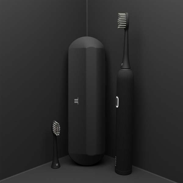 Tesla Smart tartalék fejek szónikus fogkefe számára TB200 2x, fekete