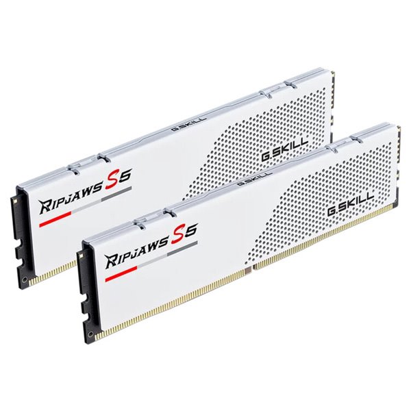 G.SKILL 32GB kit DDR5 5600 CL36 Ripjaws S5 fehér G.SKILL 32GB kit DDR5 5600 CL36 Ripjaws S5 fehér