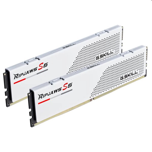 G.SKILL 64GB kit DDR5 6000 CL30 Ripjaws S5 fehér G.SKILL 64GB kit DDR5 6000 CL30 Ripjaws S5 fehér