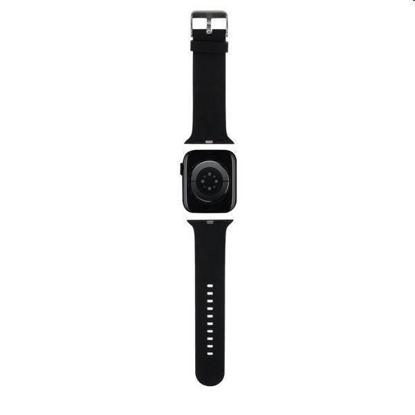 Karl Lagerfeld Karl and Choupette Head NFT szíj Apple Watch 38/40mm számára, fekete Karl Lagerfeld Karl and Choupette Head NFT szíj Apple Watch 38/40mm számára, fekete