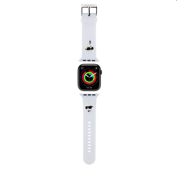 Karl Lagerfeld Karl and Choupette Head NFT szíj Apple Watch 38/40mm számára, fehér Karl Lagerfeld Karl and Choupette Head NFT szíj Apple Watch 38/40mm számára, fehér