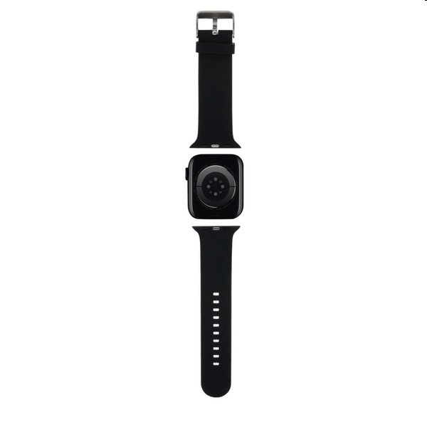 Karl Lagerfeld Karl and Choupette Head NFT szíj Apple Watch 42/44mm számára, fekete