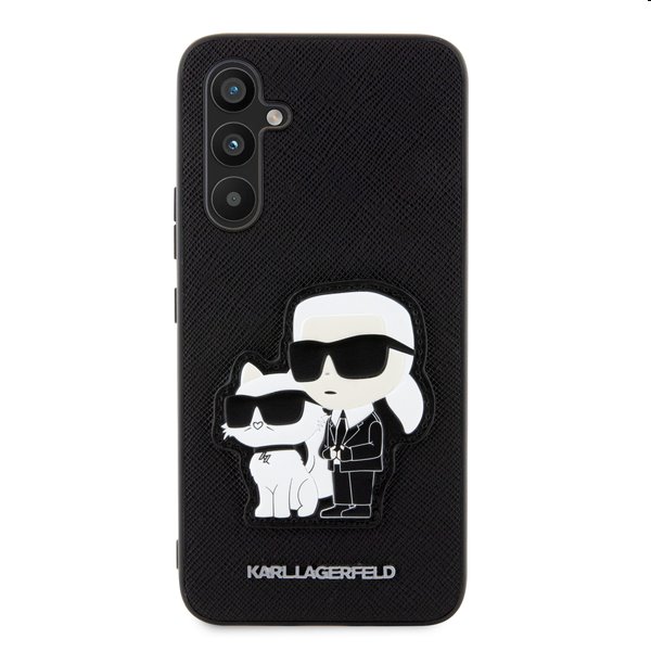 Karl Lagerfeld PU Saffiano Karl and Choupette NFT tok Samsung Galaxy A34 5G számára, fekete