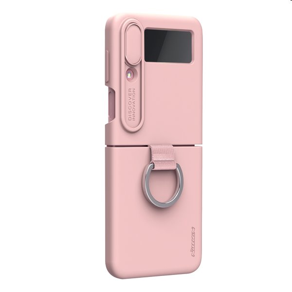 Nillkin CamShield Silky tok Samsung Galaxy Z Flip 4 5G számára, rózsaszín