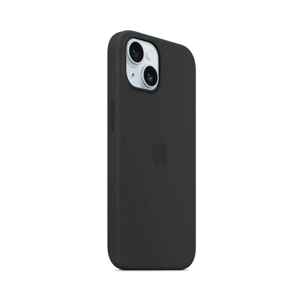 Apple iPhone 15 Plus Szilikontok MagSafe-vel - Fekete