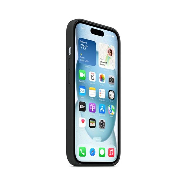 Apple iPhone 15 Plus Szilikontok MagSafe-vel - Fekete Apple iPhone 15 Plus Szilikontok MagSafe-vel - Fekete