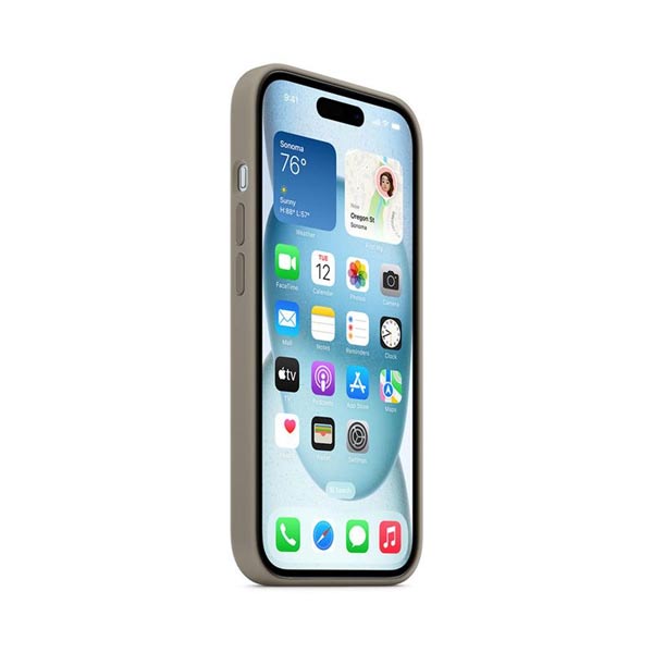 Apple iPhone 15 Szilikontok MagSafe-vel - Clay