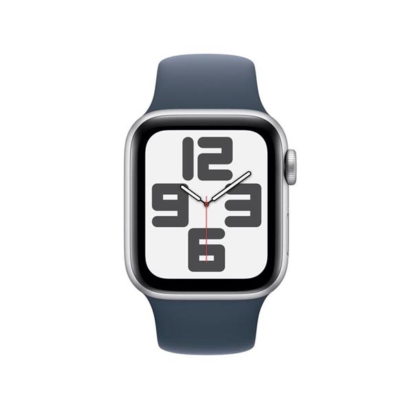 Apple Watch SE GPS 40mm ezüst Aluminium Case Storm Kék Sport szíjjal - M/L