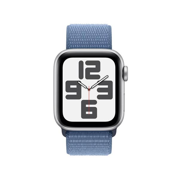 Apple Watch SE GPS 40mm ezüst Aluminium Case Winter Kék Sport Loop-pal