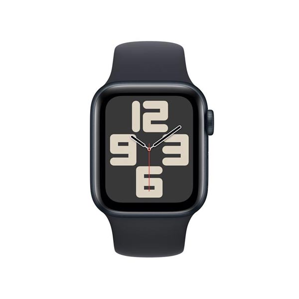 Apple Watch SE GPS 44mm Midnight Aluminium Case Midnight Sport szíjjal - M/L